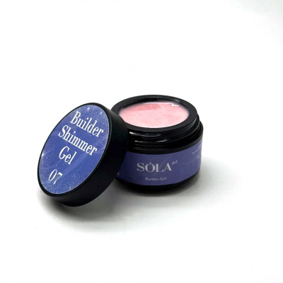 Моделирующий гель Builder Shimmer Gel 07 SOLAlove, 15гр